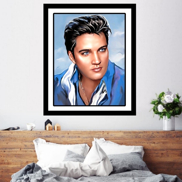 Elvis Presley Art unframed 12x16 Poster Premium Quality - Picture 1 of 1